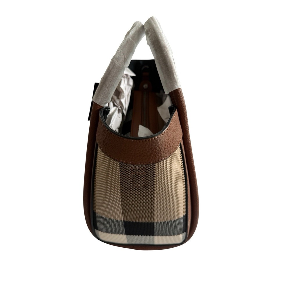 New Saint Armont Beige Brown Plaid Handbag/shoulderbag - Picture 2 of 11